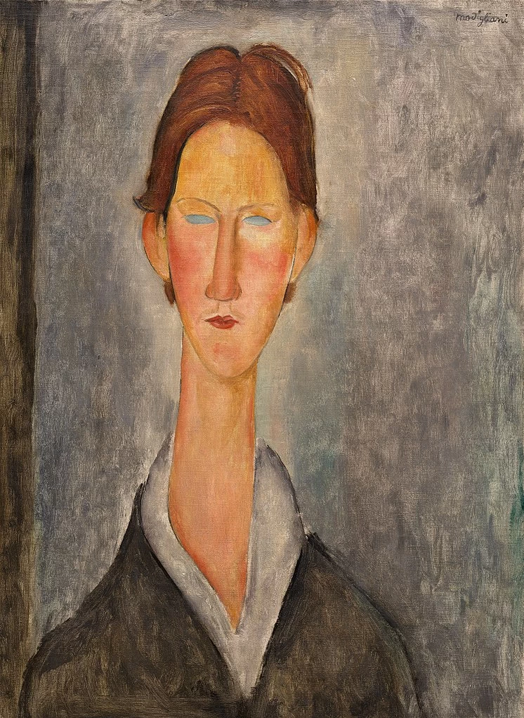 Amedeo Modigliani - La studentessa, 1818, 1919, Solomon R. Guggenheim Museum, Upper East Side, Manhattan, New York